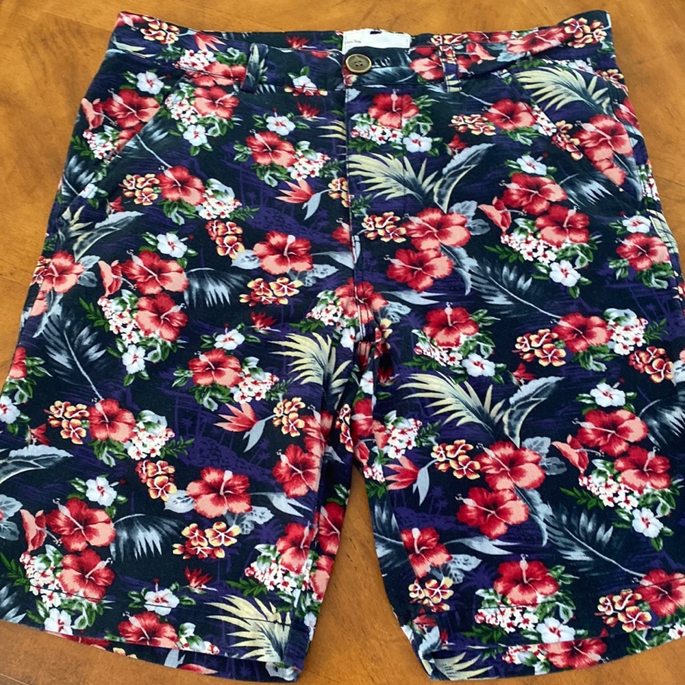 Hawaiian print shorts